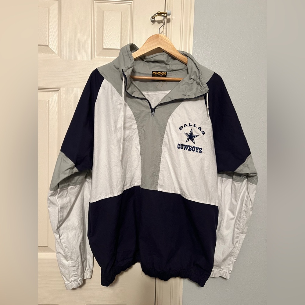 Vintage Dallas Cowboys NFL Jacket , Made in USA , Football 90’s XL Quarter Zip